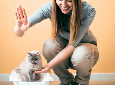 Cómo enseñar a un gato a usar el arenero